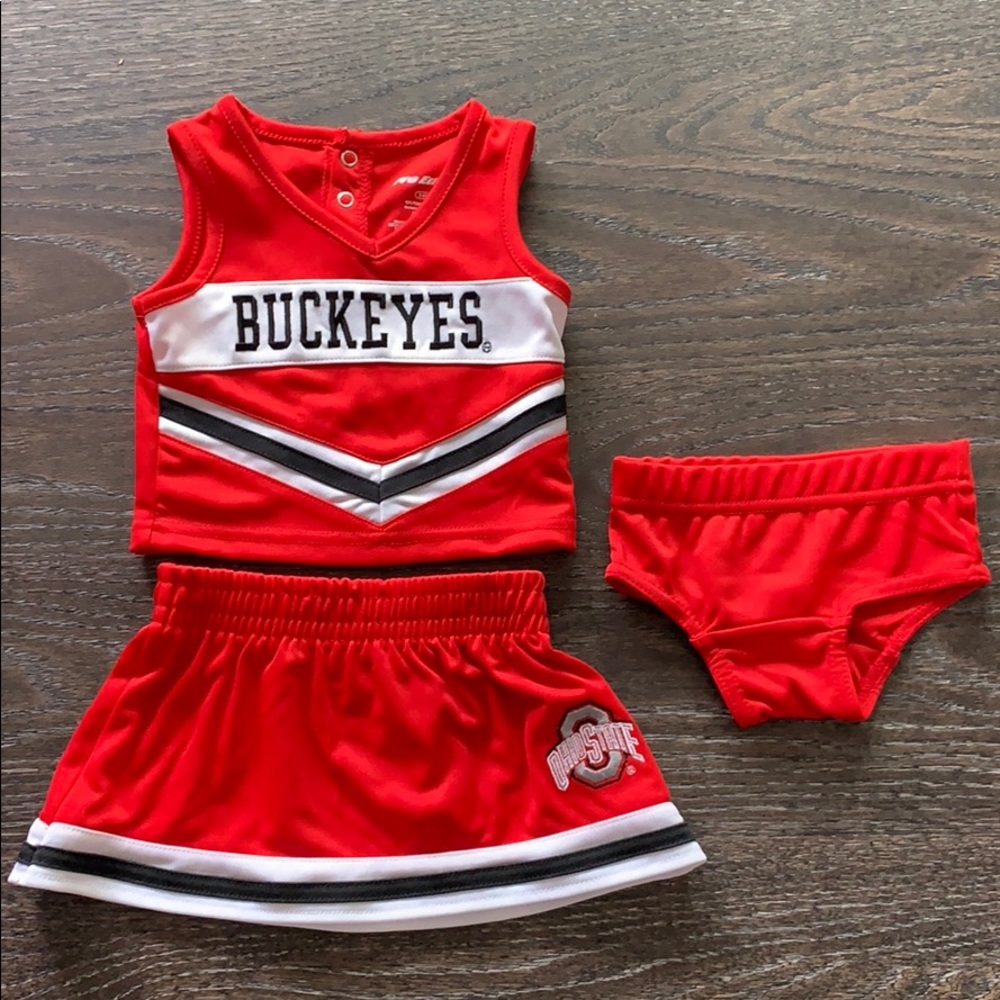 Ohio State Cheerleading outfit 3-6 months